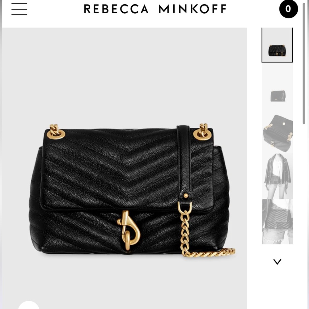Rebecca Minkoff Black Edie Cross body